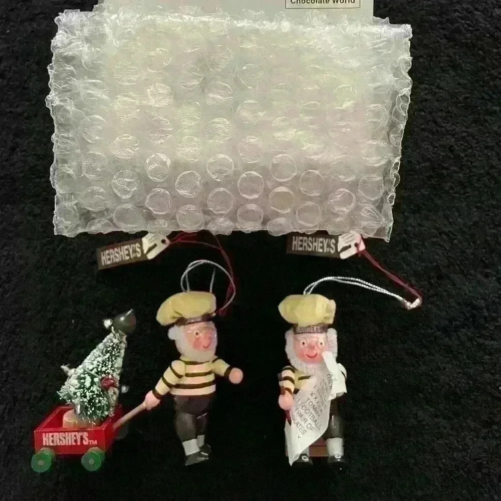 Vintage 1998 Set Kurt Adler Chocolate Santa Elf - Picture 1 of 8